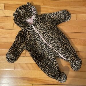 Carters Baby Girls Cheetah Snowsuit size 6-9 months